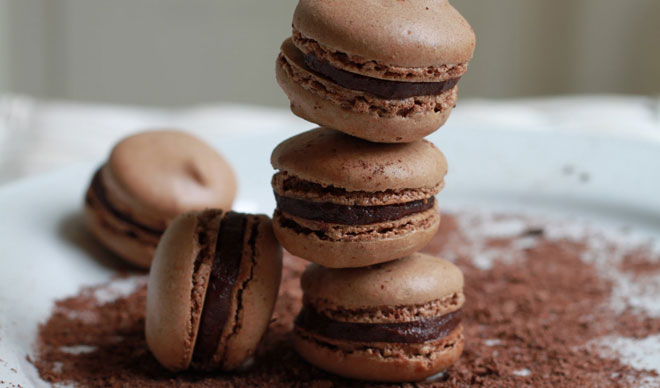 Recordar medio Amedrentador Macarons franceses con chocolate 