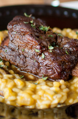 recipe for chocolate ribs with risotto