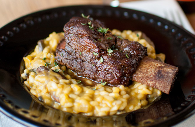 recipe for chocolate ribs with risotto