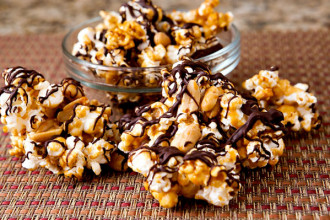 chocolate and caramel popcorn recipe